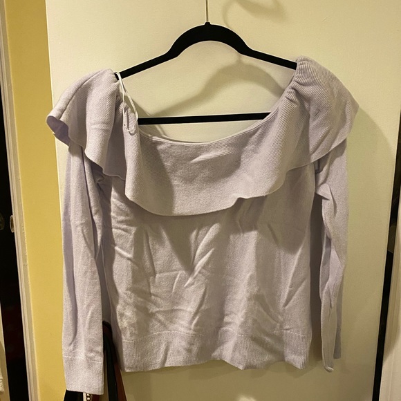 Club Monaco Cashmere Ruffled Sweater